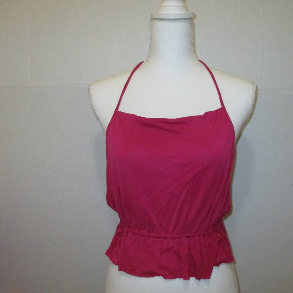 Ecote Peplum Open-Back Crop Top - Picture 4 of 4